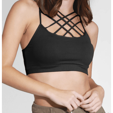 Front Multi Criss-Cross Bralette - Robin Boutique-Boutique 