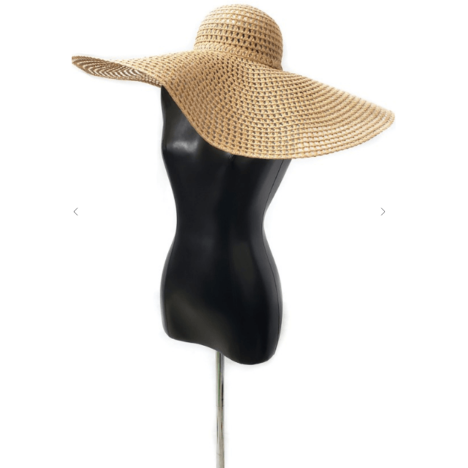 Floppy Wide Brim Straw Hat - Robin Boutique-Boutique 