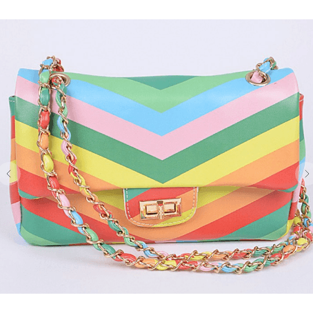 Colorful Rainbow Shoulder Bag - Robin Boutique-Boutique 