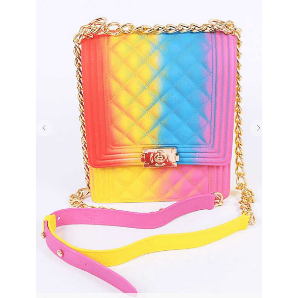 Multi Color Quilted Jelly Bag - Robin Boutique-Boutique 