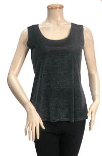 Black Velvet Tank Top - Robin Boutique-Boutique 