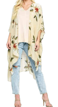 Romantic Magnolia Kimono - Robin Boutique-Boutique 