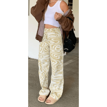 Animal Print Jeans Pants - Robin Boutique-Boutique 