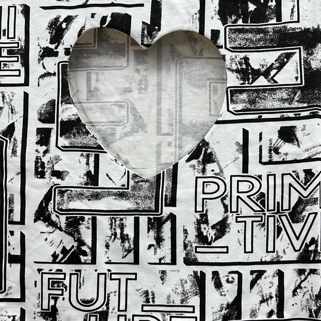 Lizette Blouse LC3568 Newsprint Black White - Robin Boutique-Boutique 