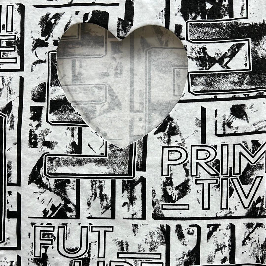 Lizette Blouse LC3568 Newsprint Black White - Robin Boutique-Boutique 