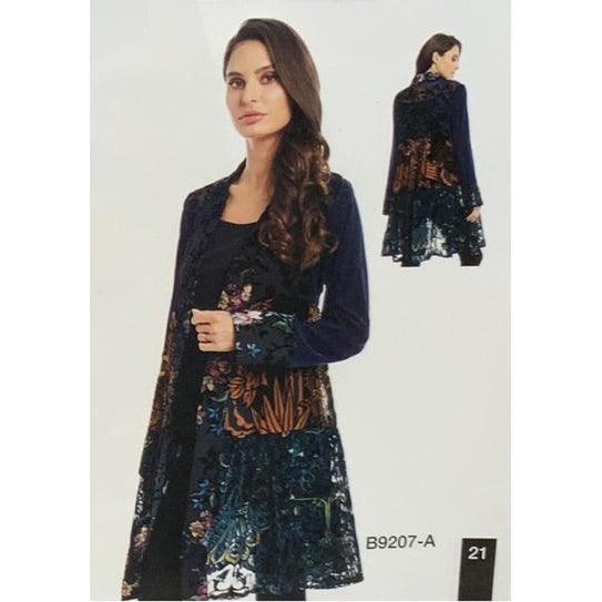 Adore Velvet Sheer Cardigan in Multi Color - Robin Boutique-Boutique 