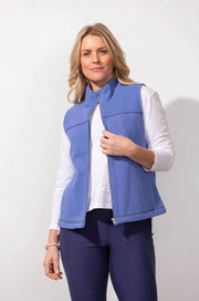 Spa Fleece Easy Zip Vest 21440 - Robin Boutique-Boutique 