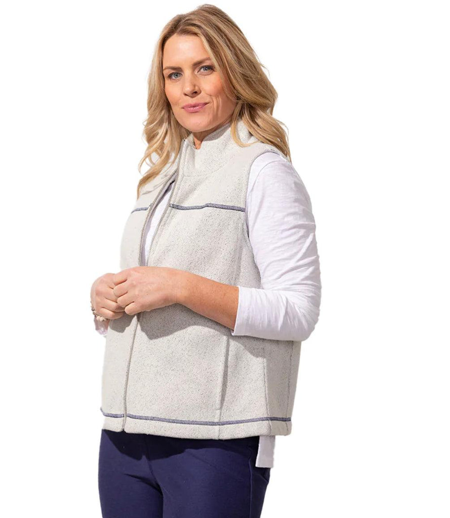 Spa Fleece Easy Zip Vest 21440 - Robin Boutique-Boutique 