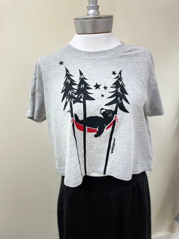 Sleeping Bear Crop Tee - Robin Boutique-Boutique 