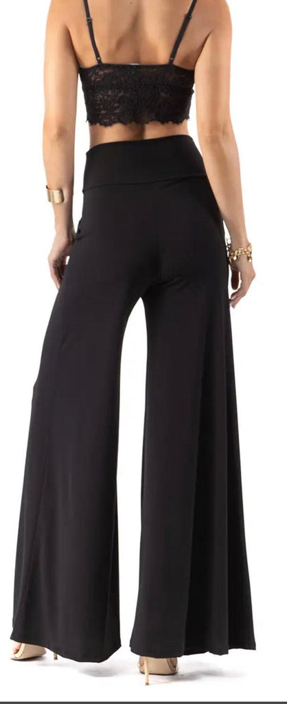 High Waist Plus Size Palazzo Pants - Robin Boutique-Boutique 