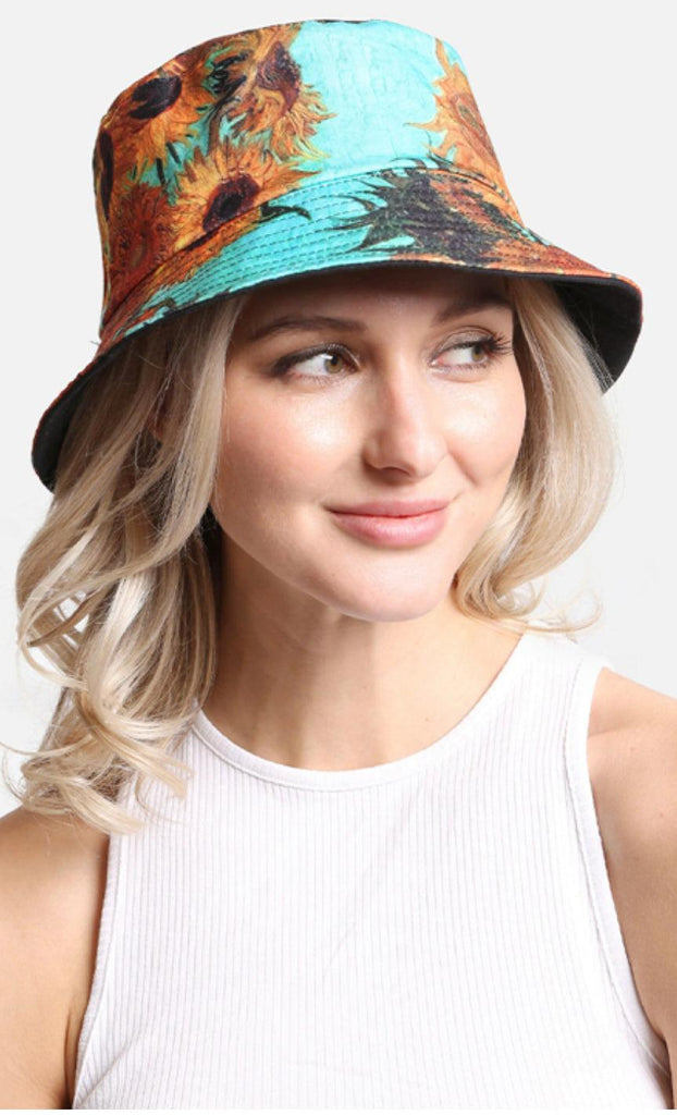 Van Gogh Reversible Bucket Hat JH-290 - Robin Boutique-Boutique 