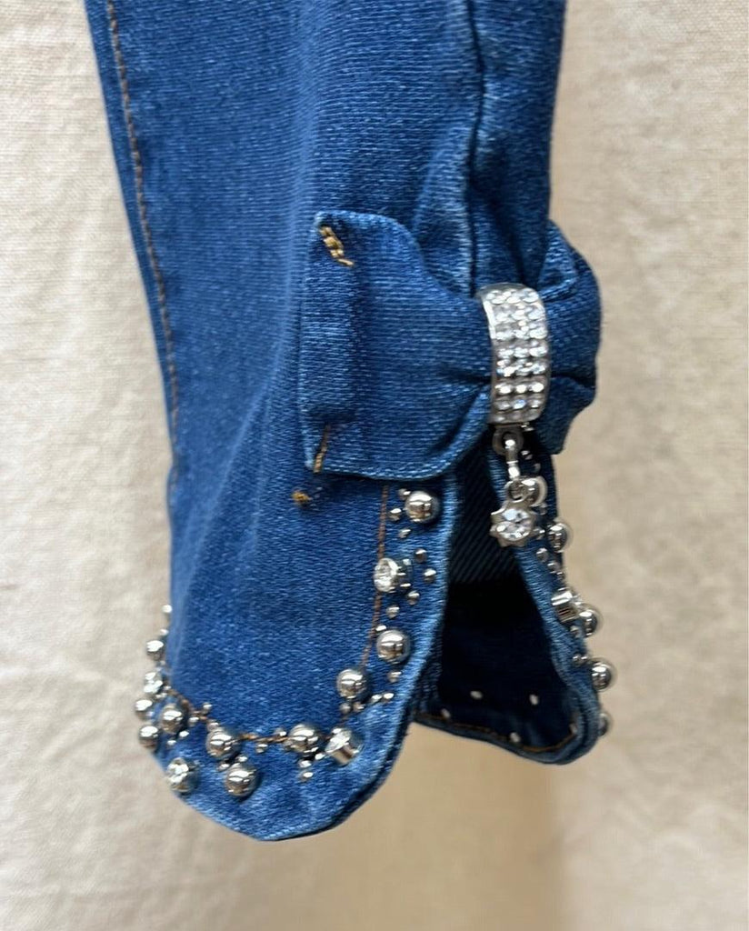 Sublime R598 denim with rhinestone ankle - Robin Boutique-Boutique 