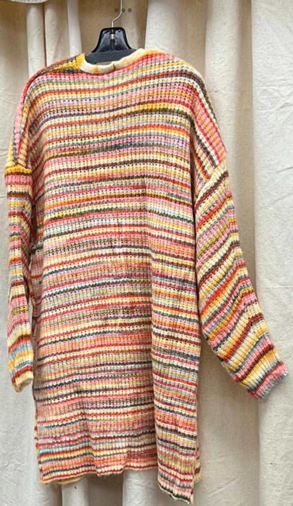 FATE Multi Color Stripe open Cardigan VCW6736 - Robin Boutique-Boutique 