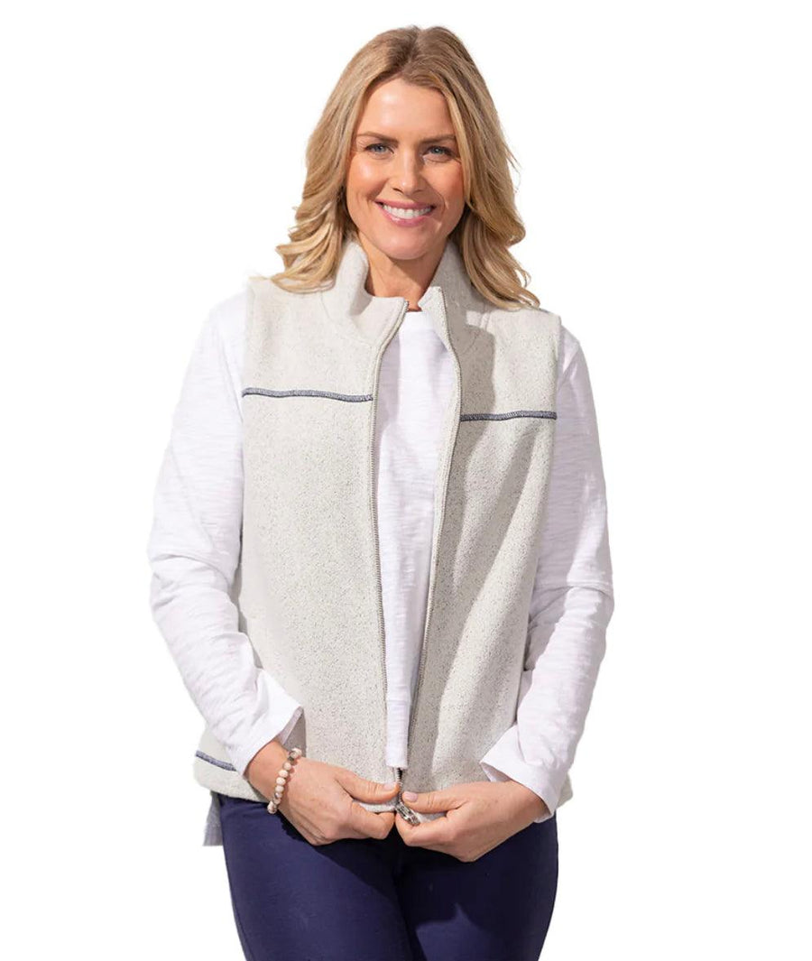 Spa Fleece Easy Zip Vest 21440 - Robin Boutique-Boutique 